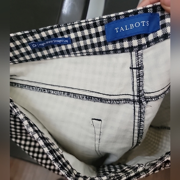 Stretch Corduroy Straight Leg Pants - Buffalo Check 10P - Picture 4 of 5